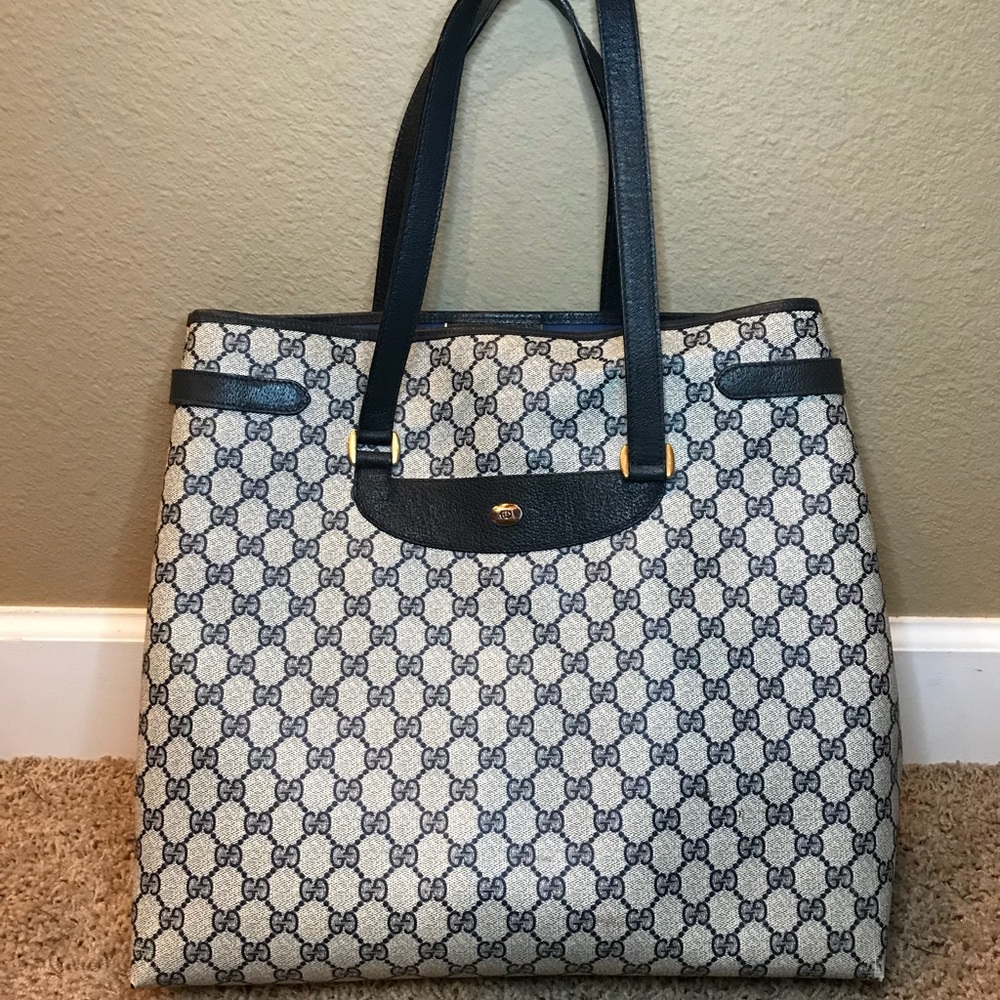 VINTAGE GUCCI GG TOTE